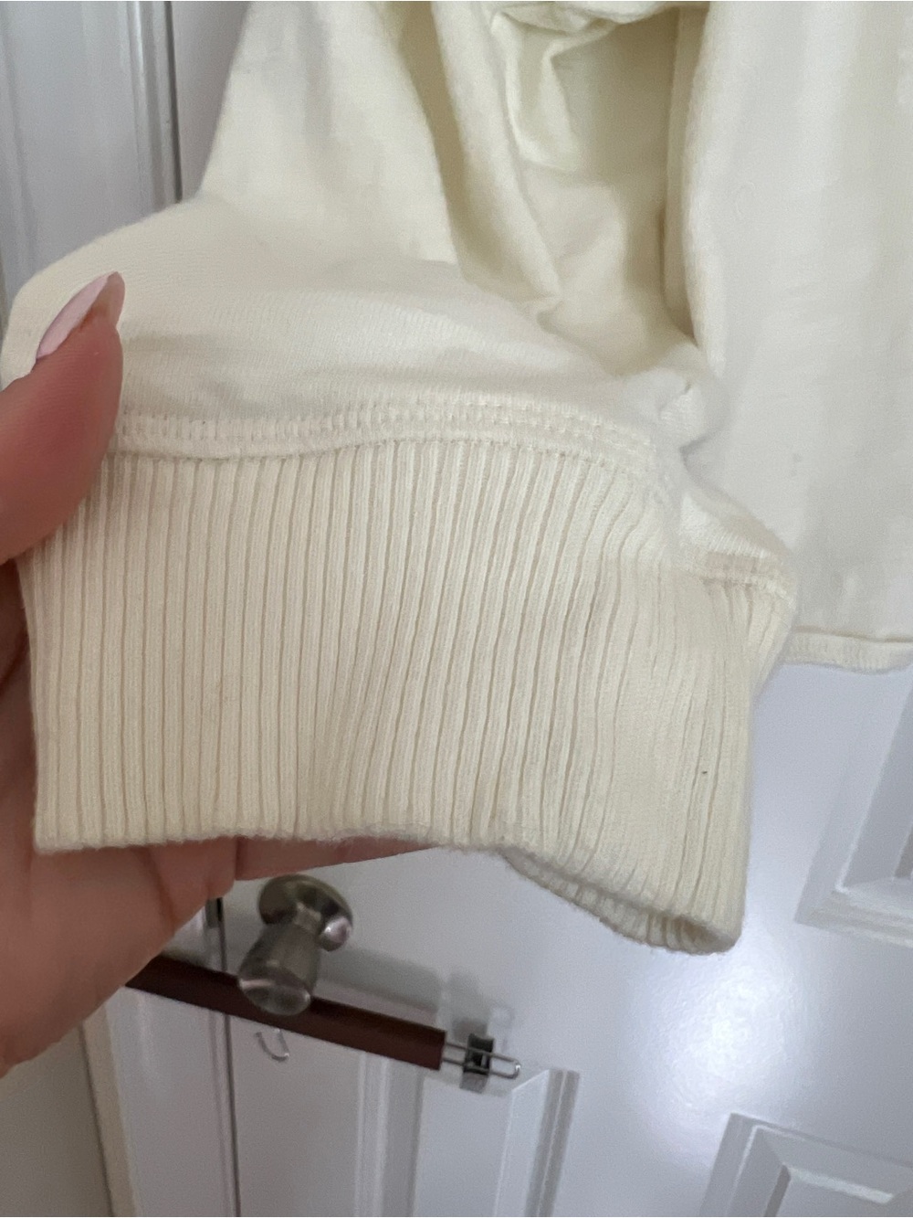 PINK Victoria’s  Secret Lightweight Zip-Up Hoodie in Ivory XXL Cool summer night - Picture 5 of 8